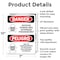 Signmission Pesticide Storage Area Bilingual Danger Sign, Aluminum, 7in W x 10in L, 2PK OS-2PACK-DS-A-710-VS-1524 - alternate 3